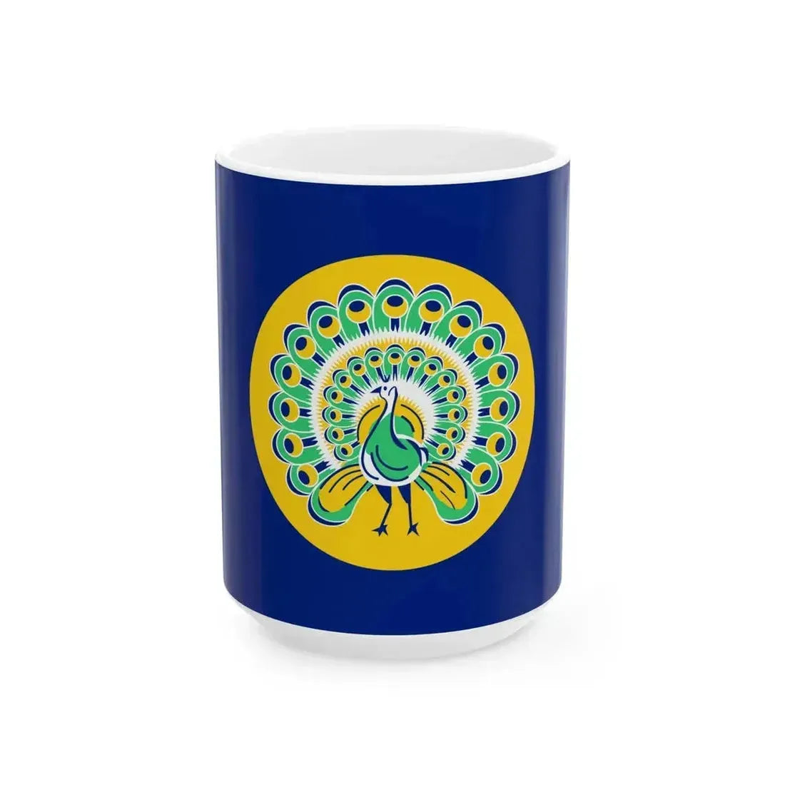 Flag of Burma 1941-1942 (Myanmar) White Coffee Mug 15oz - Go Mug Yourself