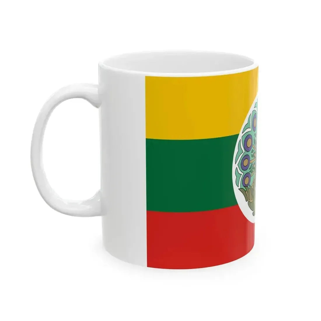 Flag of Burma 1943 (Myanmar) White Coffee Mug - Go Mug Yourself