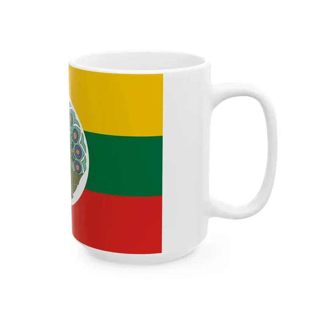 Flag of Burma 1943 (Myanmar) White Coffee Mug - Go Mug Yourself