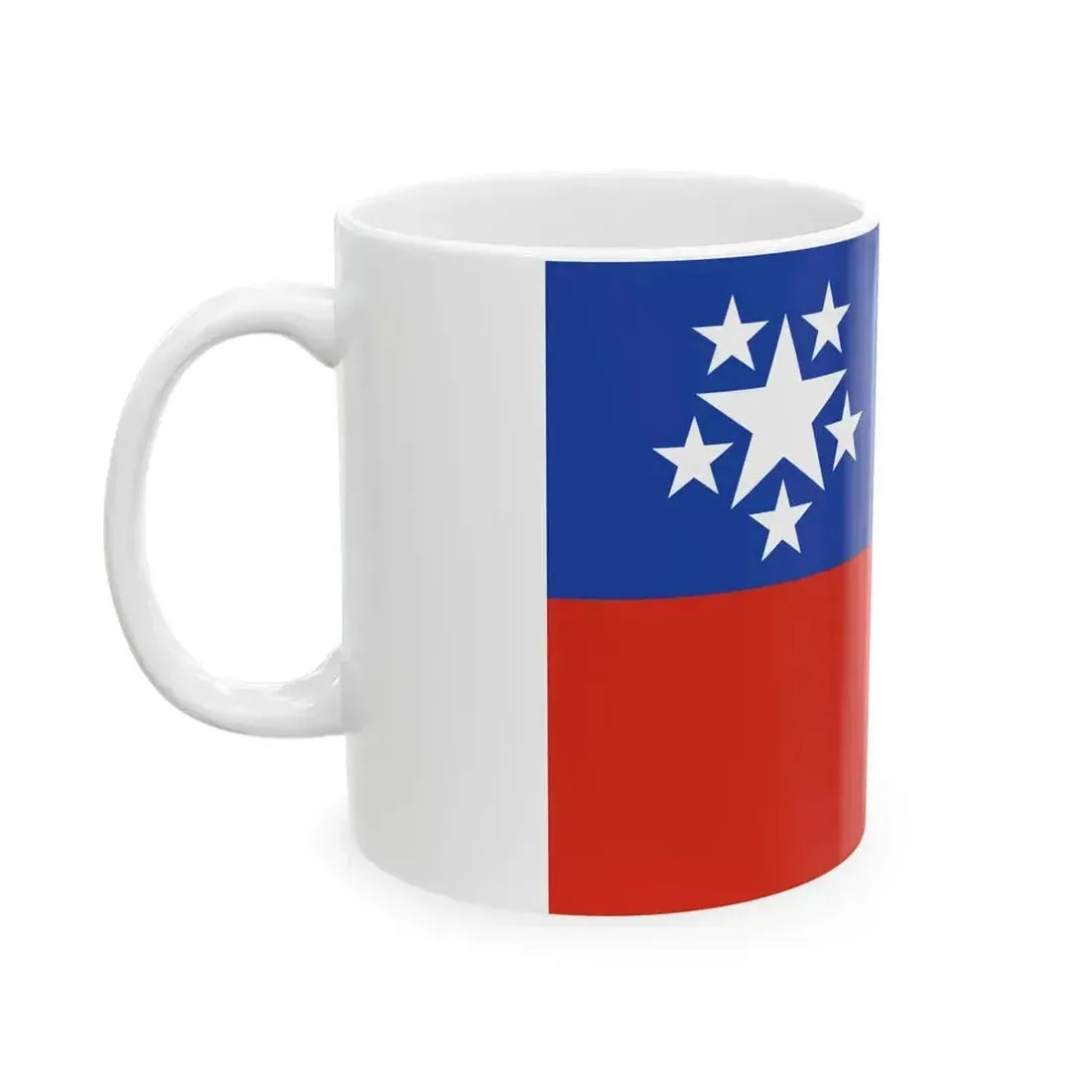 Flag of Burma 1948-1974 2-3 (Myanmar) White Coffee Mug - Go Mug Yourself