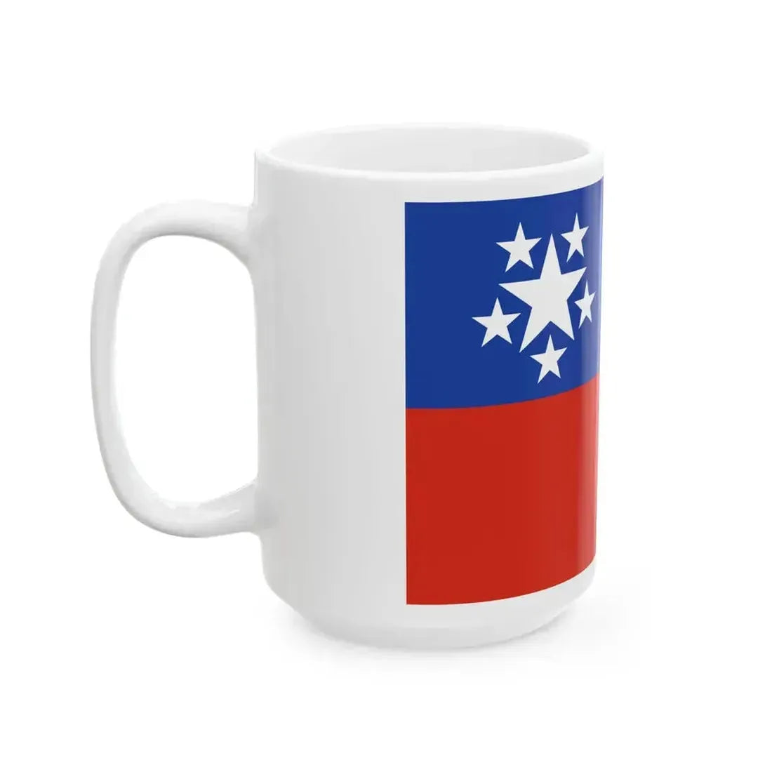 Flag of Burma 1948-1974 2-3 (Myanmar) White Coffee Mug - Go Mug Yourself