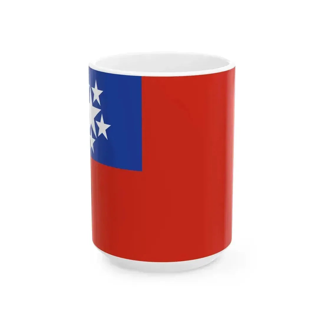 Flag of Burma 1948-1974 (Myanmar) White Coffee Mug 15oz - Go Mug Yourself