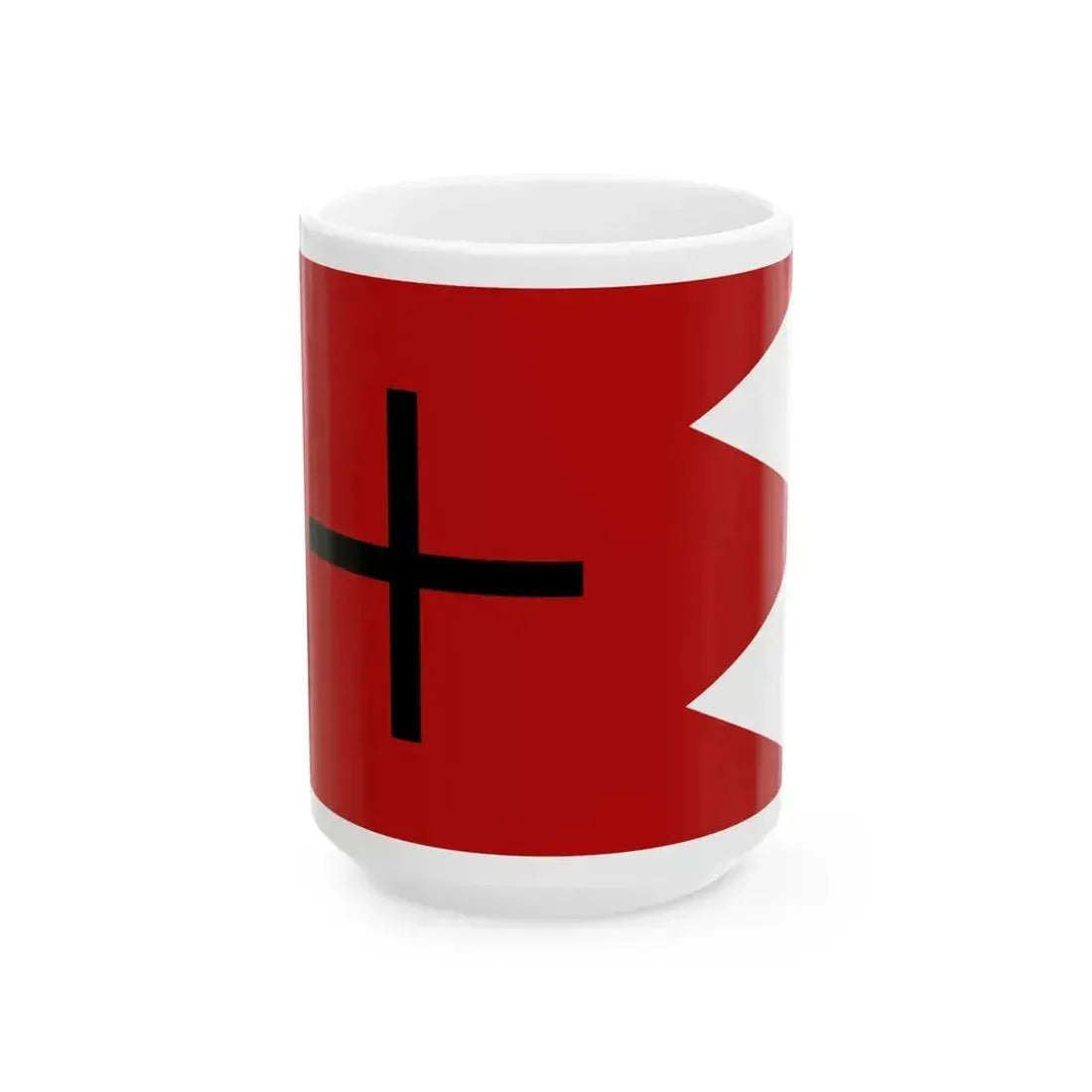 Flag of Burmese Royal Artillery 1853-1876 (Myanmar) White Coffee Mug 15oz - Go Mug Yourself