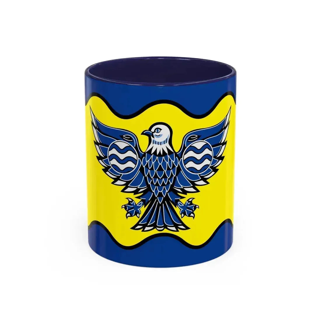 Flag of Burnaby BC Canada - Accent Coffee Mug 11oz Navy - Go Mug Yourself