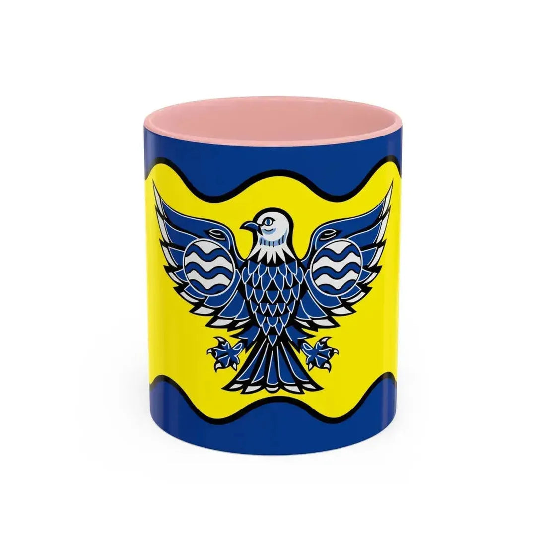 Flag of Burnaby BC Canada - Accent Coffee Mug 11oz Pink - Go Mug Yourself