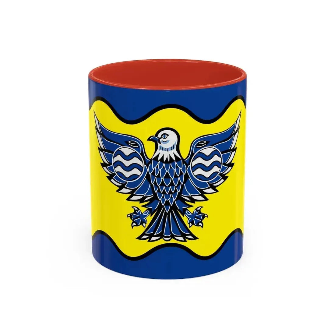 Flag of Burnaby BC Canada - Accent Coffee Mug 11oz Red - Go Mug Yourself
