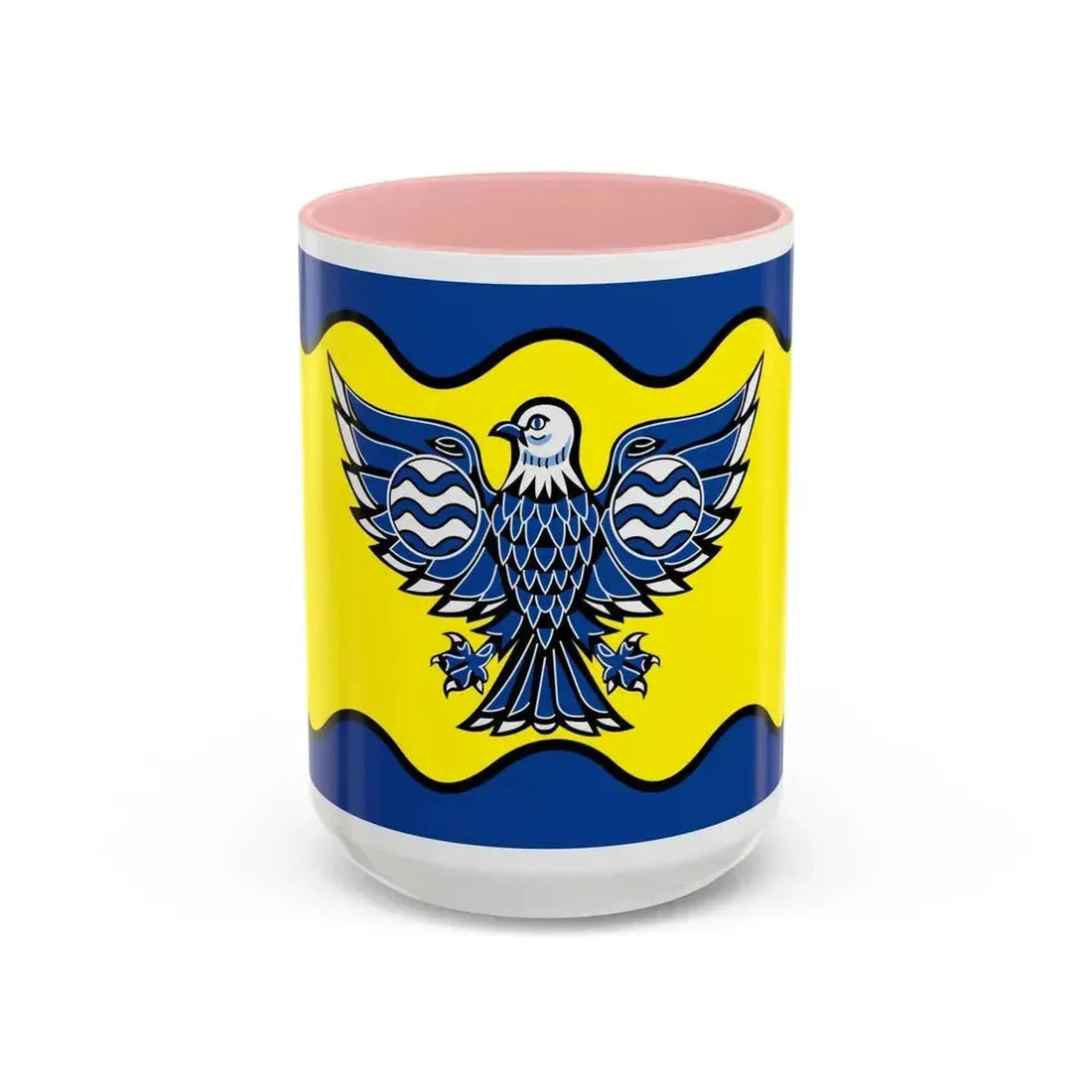 Flag of Burnaby BC Canada - Accent Coffee Mug 15oz Pink - Go Mug Yourself