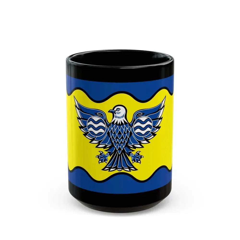 Flag of Burnaby BC Canada - Black Coffee Mug 15oz - Go Mug Yourself