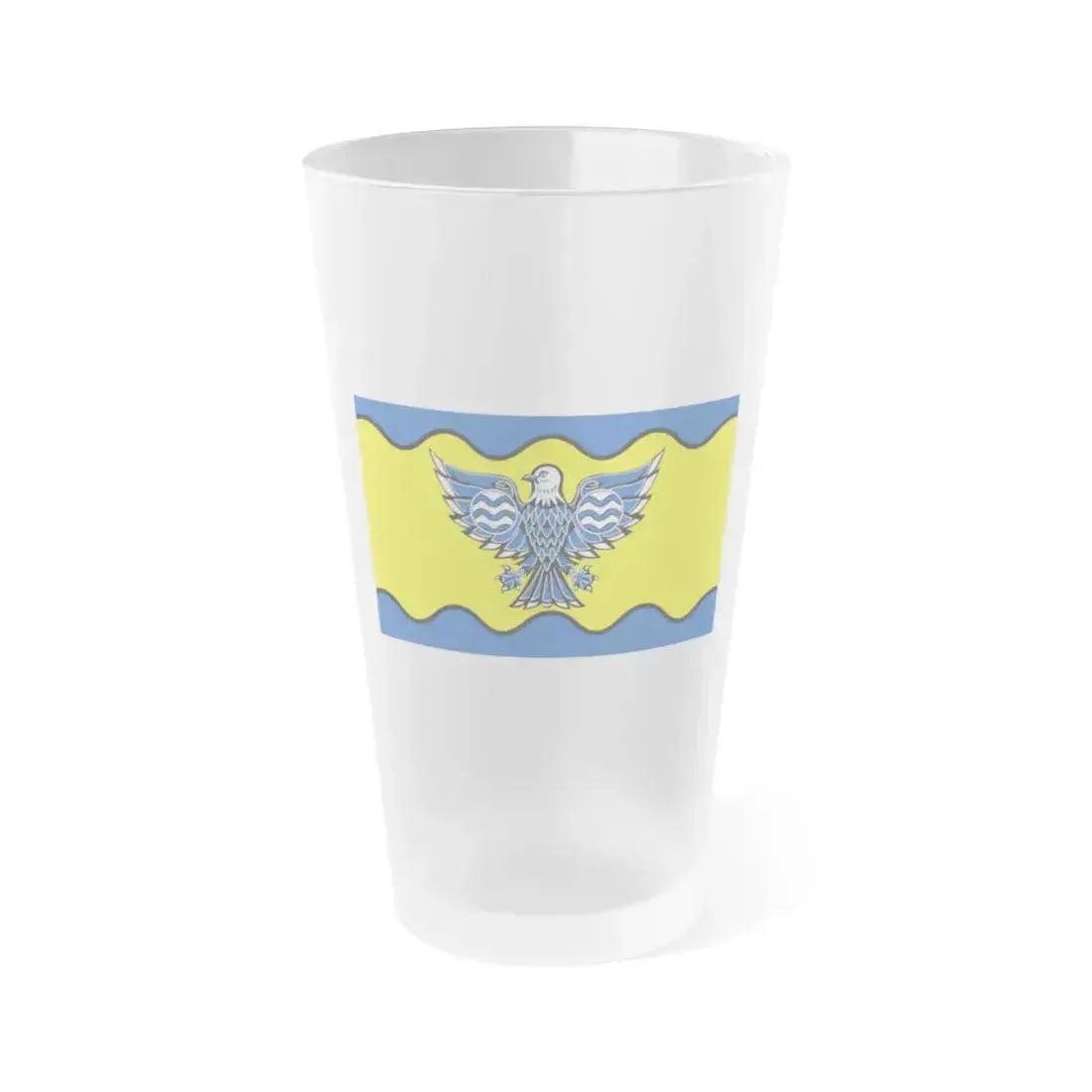 Flag of Burnaby BC Canada - Frosted Pint Glass 16oz 16oz Frosted - Go Mug Yourself