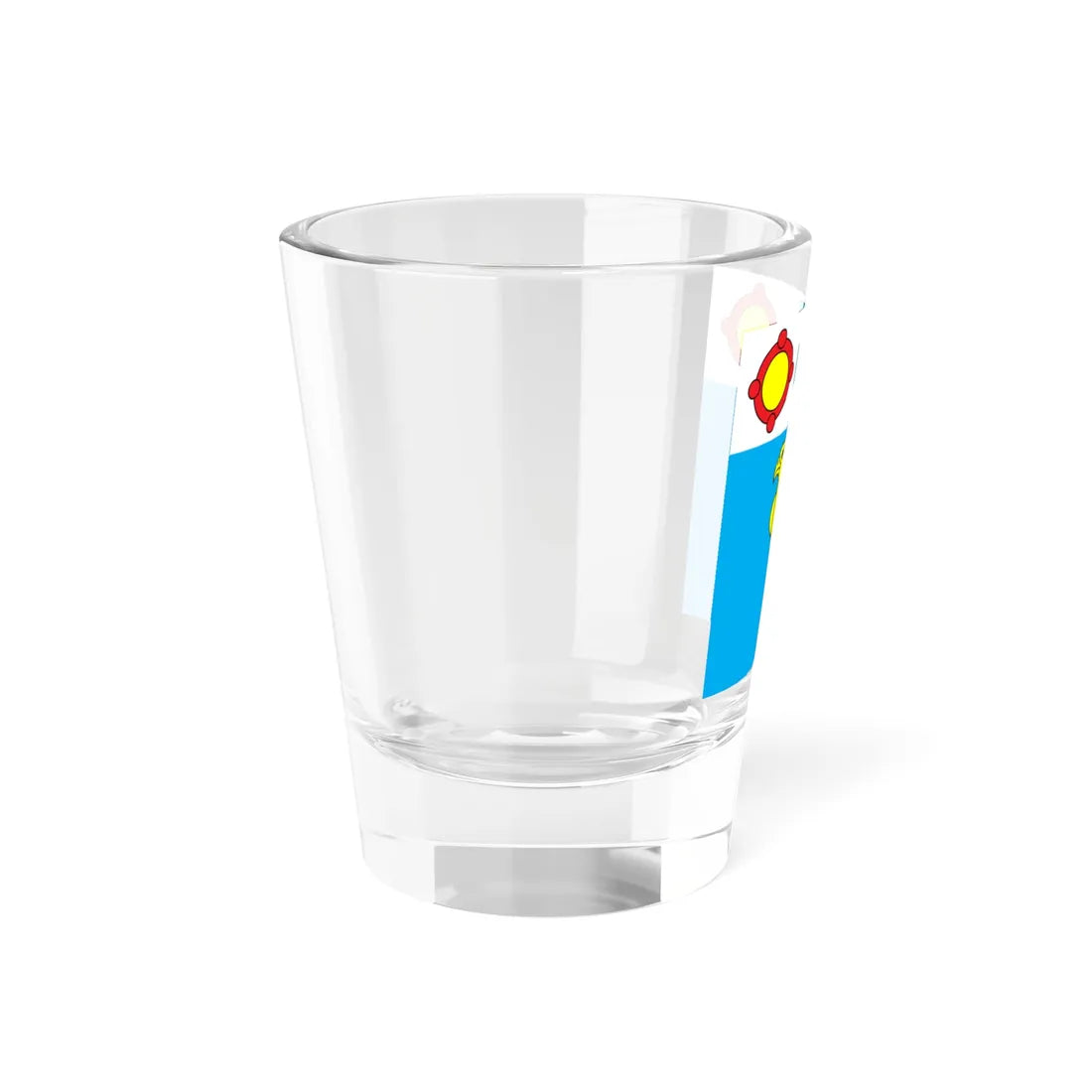 Flag of Burshtyn (Ukraine) Shot Glass 1.5oz - Go Mug Yourself