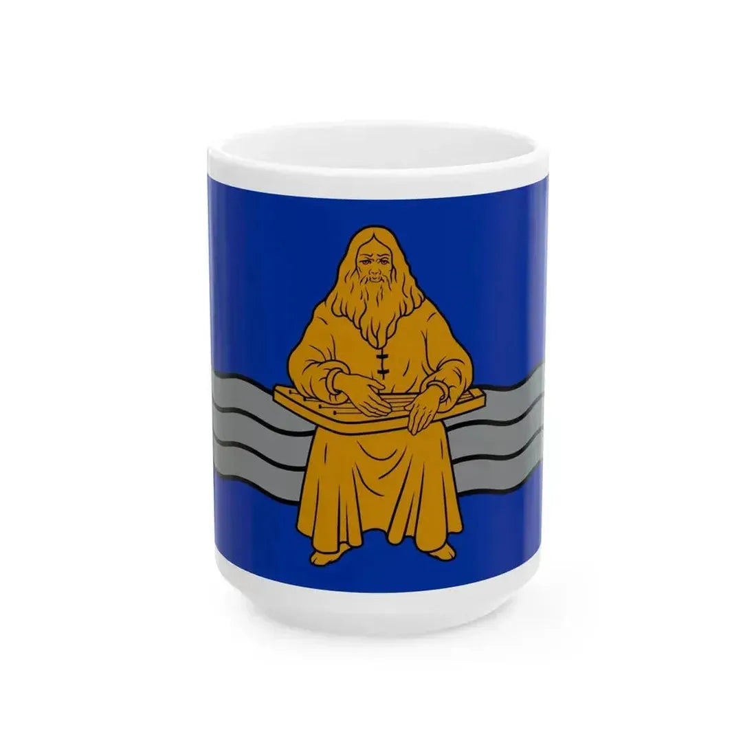 Flag of Burtnieki Municipality (Latvia) White Coffee Mug 15oz - Go Mug Yourself