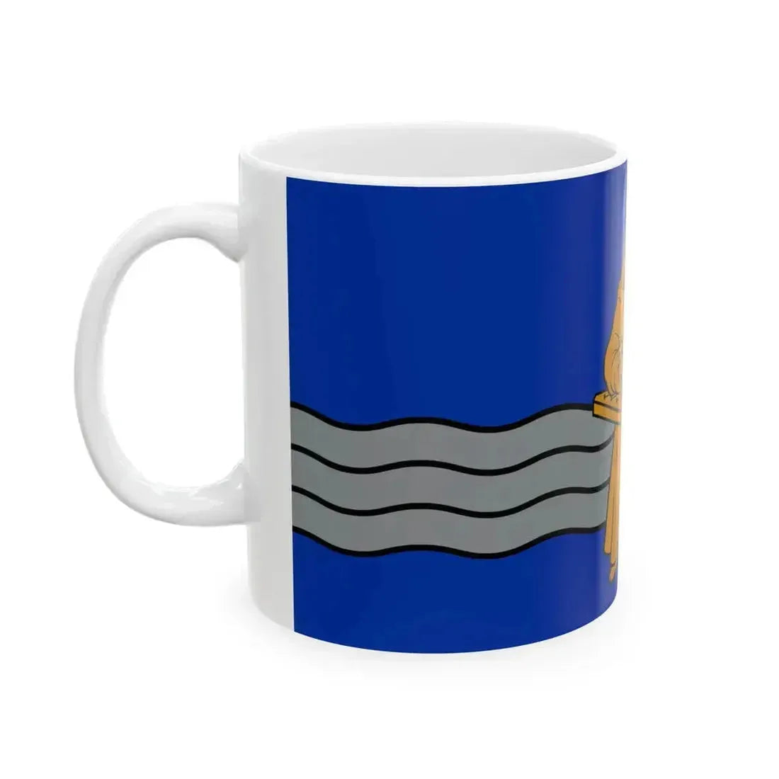 Flag of Burtnieki Municipality (Latvia) White Coffee Mug - Go Mug Yourself