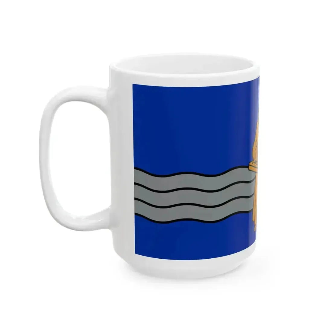 Flag of Burtnieki Municipality (Latvia) White Coffee Mug - Go Mug Yourself