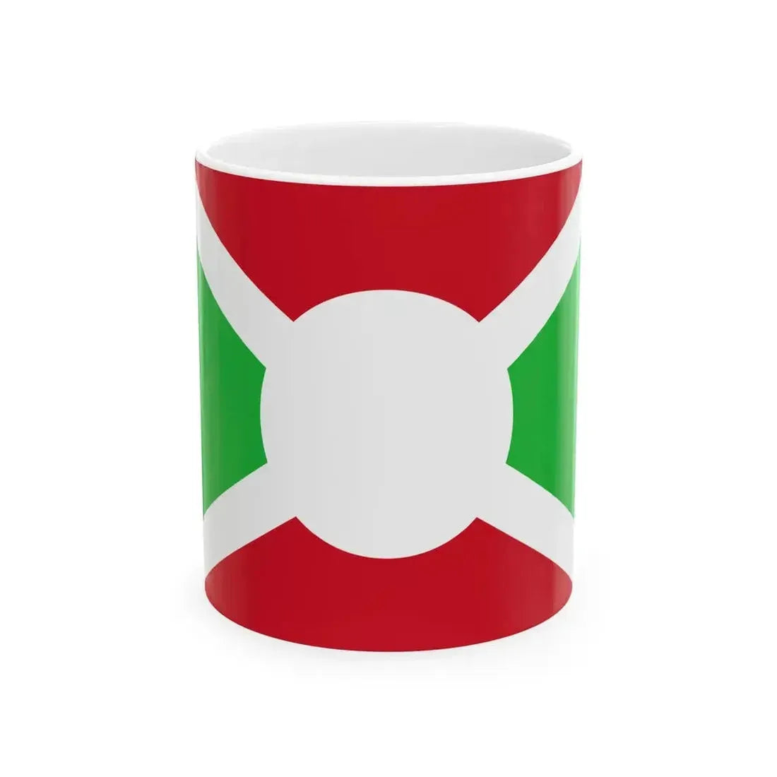 Flag of Burundi 1966 (Burundi) White Coffee Mug 11oz - Go Mug Yourself