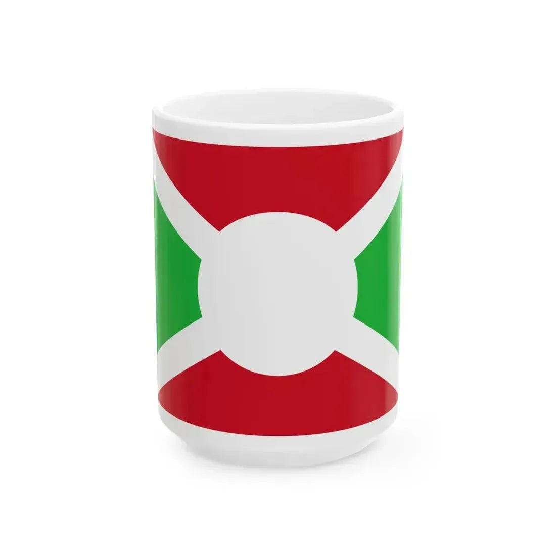 Flag of Burundi 1966 (Burundi) White Coffee Mug 15oz - Go Mug Yourself