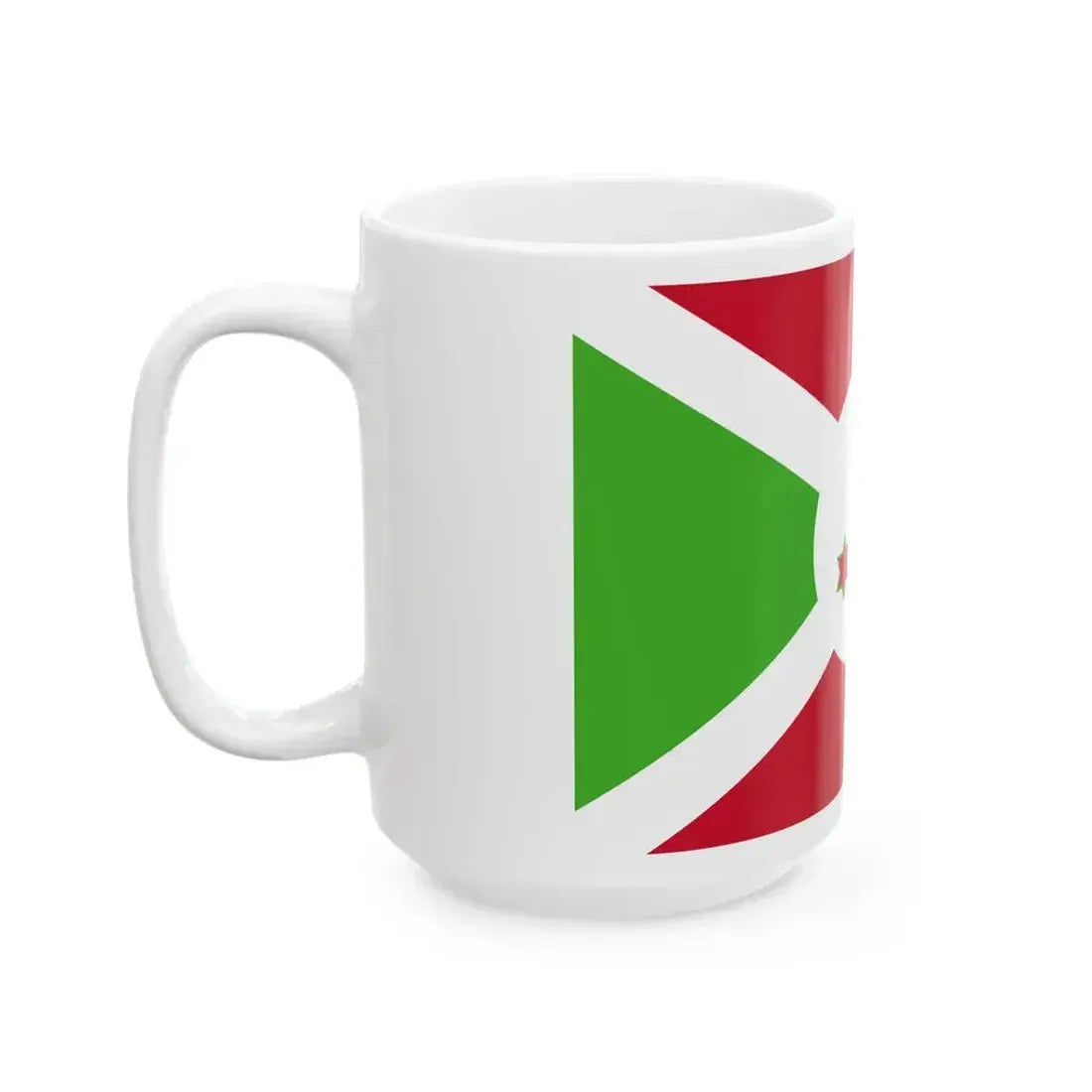 Flag of Burundi 1967-1982 (Burundi) White Coffee Mug - Go Mug Yourself