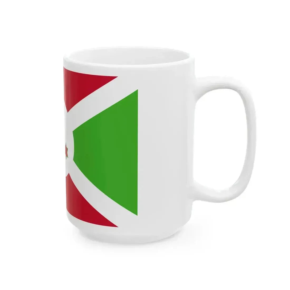 Flag of Burundi 1967-1982 (Burundi) White Coffee Mug - Go Mug Yourself