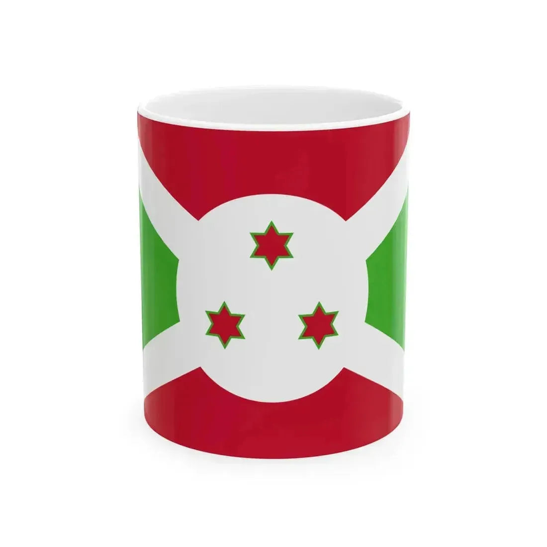 Flag of Burundi (Burundi) White Coffee Mug 11oz - Go Mug Yourself