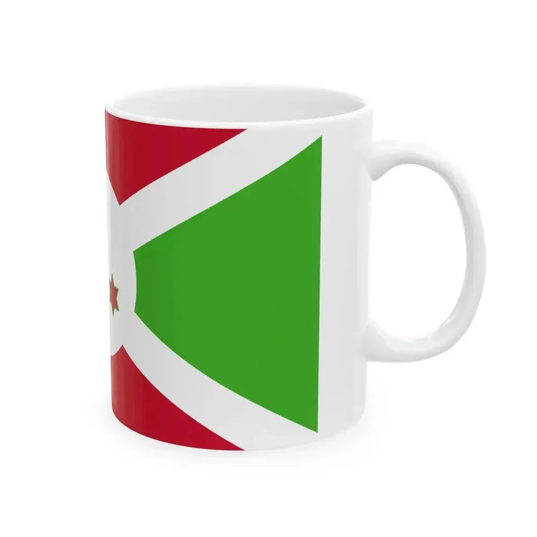 Flag of Burundi (Burundi) White Coffee Mug - Go Mug Yourself