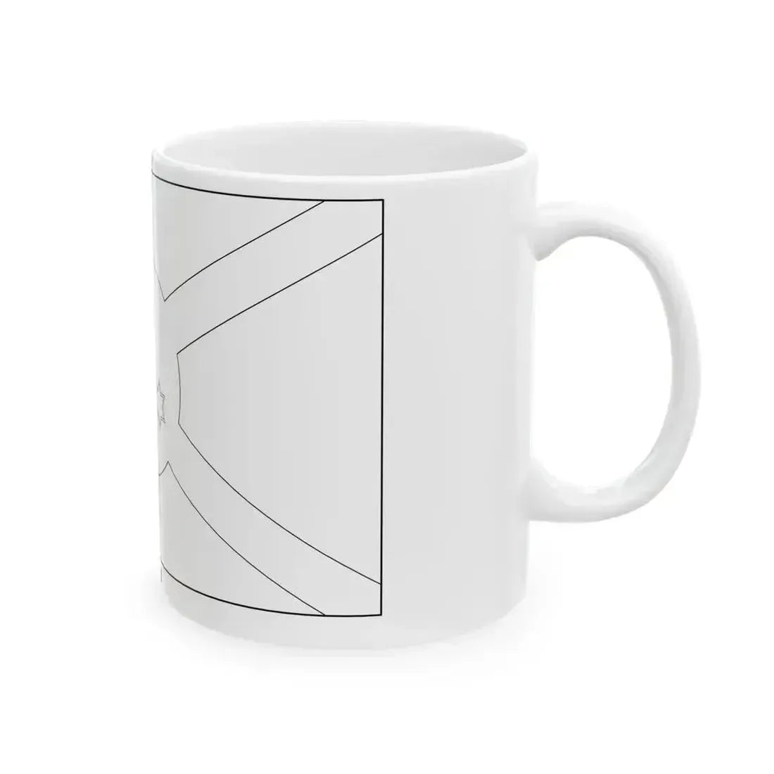 Flag of Burundi colouring page (Burundi) White Coffee Mug - Go Mug Yourself