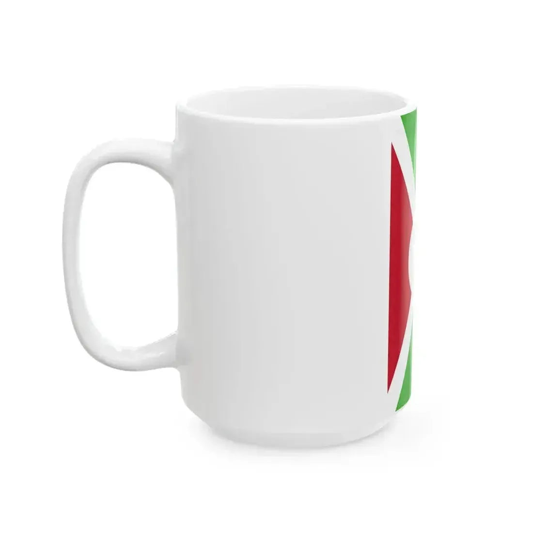 Flag of Burundi vertical (Burundi) White Coffee Mug - Go Mug Yourself