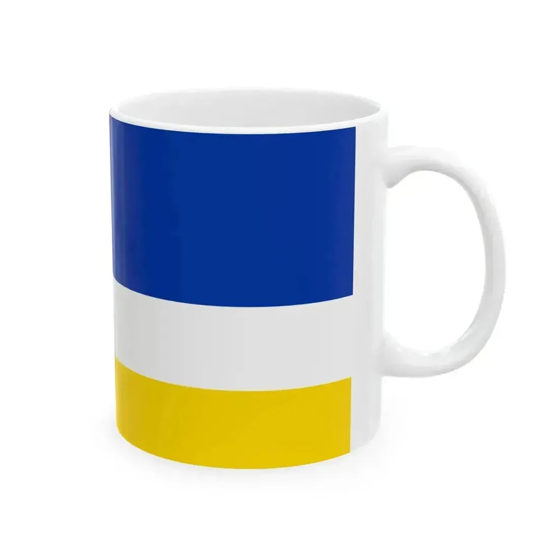 Flag of Buryatia (Russia) White Coffee Mug - Go Mug Yourself