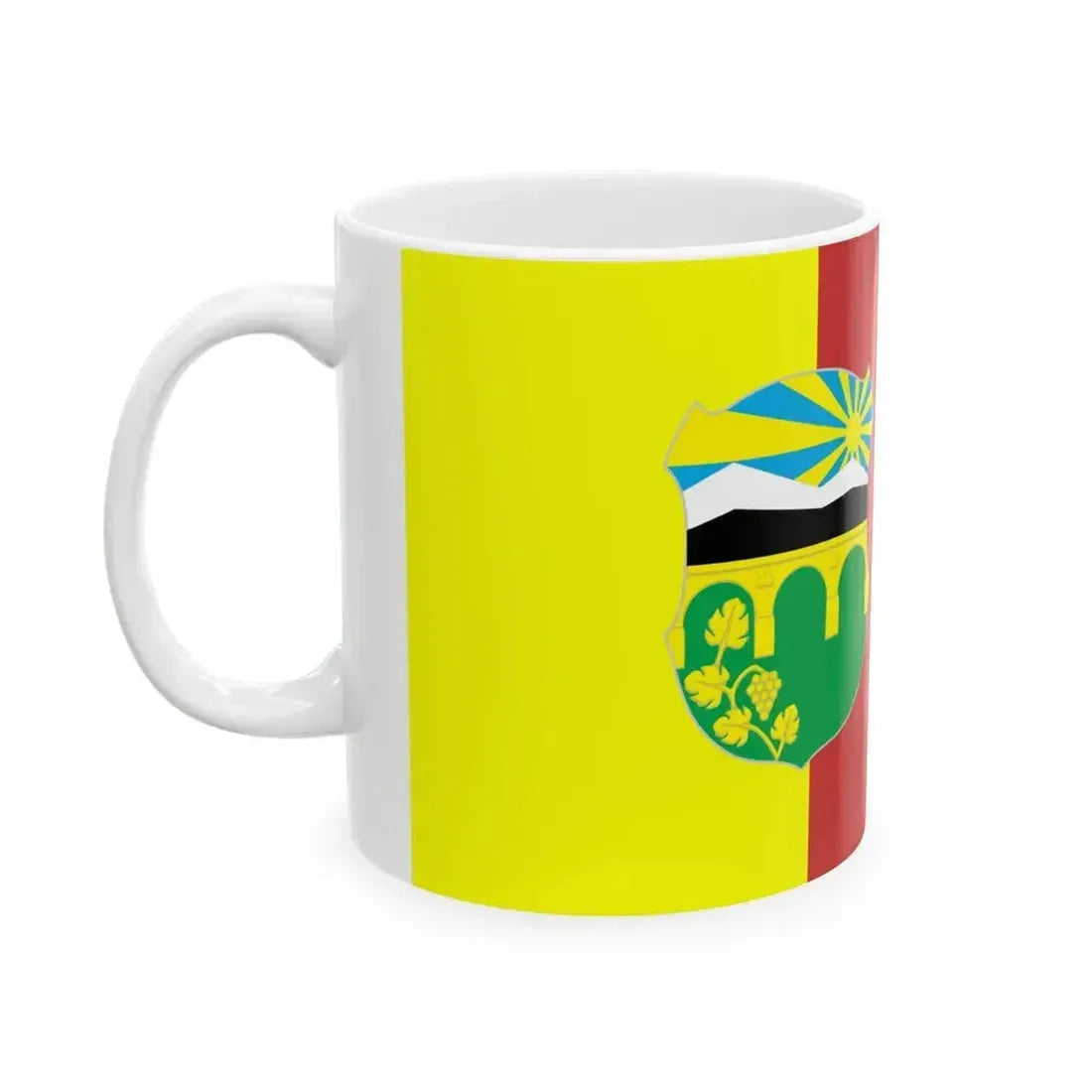 Flag of Butel Municipality North Macedonia (North Macedonia) White Coffee Mug - Go Mug Yourself