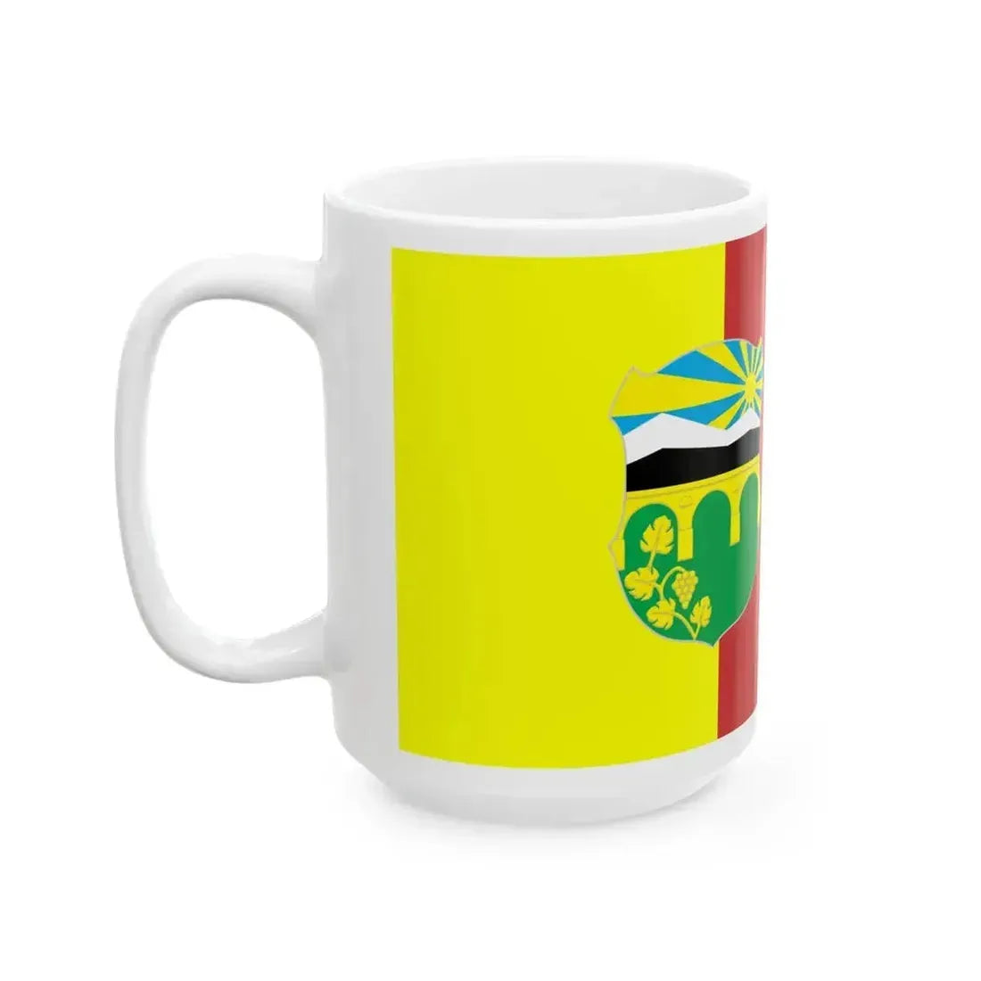 Flag of Butel Municipality North Macedonia (North Macedonia) White Coffee Mug - Go Mug Yourself