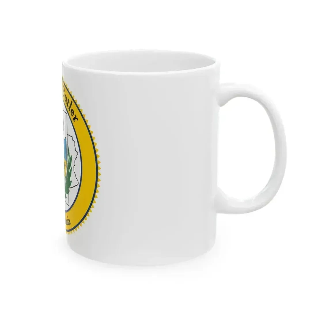 Flag of Butler County Pennsylvania (United States) White Coffee Mug - Go Mug Yourself