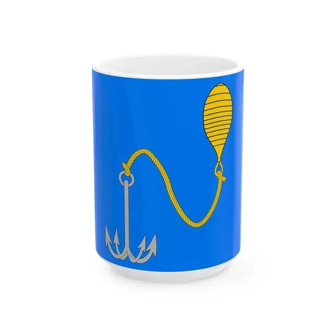 Flag of Buy Kostroma oblast (Russia) White Coffee Mug 15oz - Go Mug Yourself