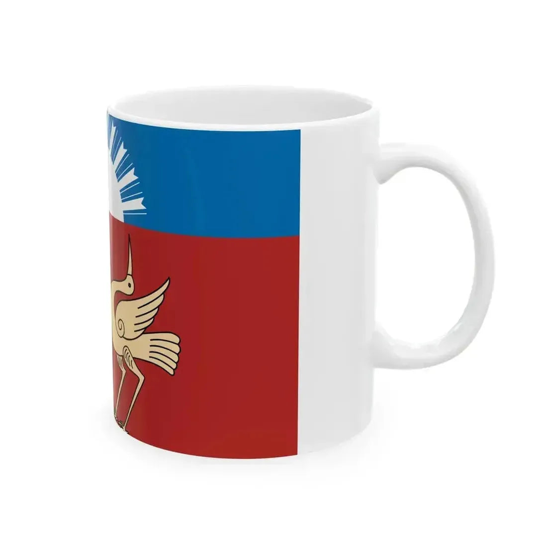 Flag of Buzdyaksky rayon (Russia) White Coffee Mug - Go Mug Yourself