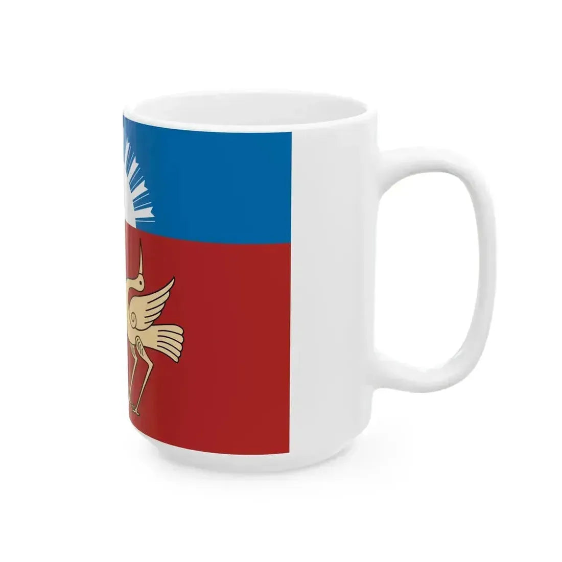 Flag of Buzdyaksky rayon (Russia) White Coffee Mug - Go Mug Yourself