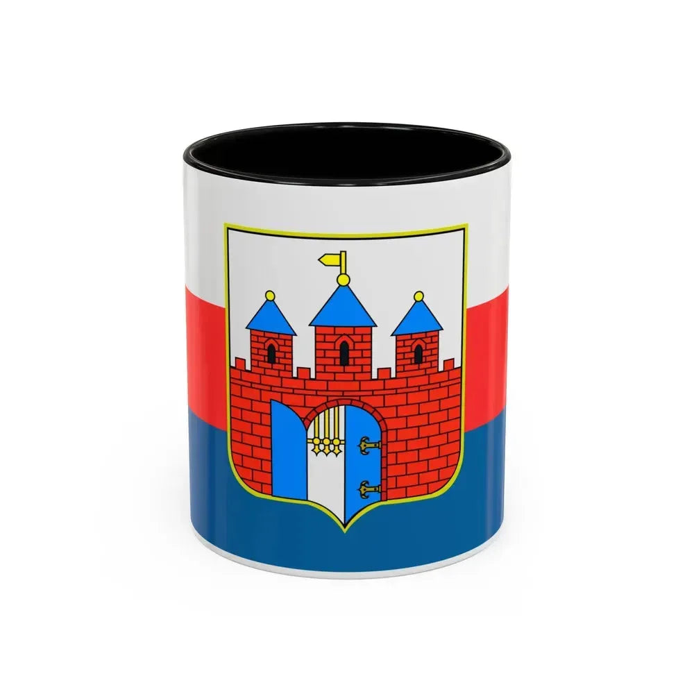 Flag of Bydgoszcz Poland - Accent Coffee Mug 11oz Black - Go Mug Yourself