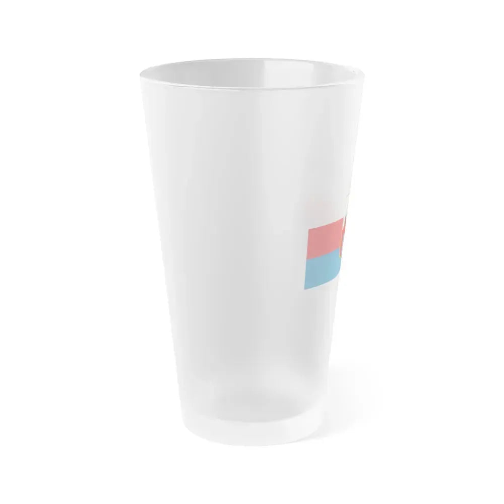 Flag of Bydgoszcz Poland - Frosted Pint Glass 16oz - Go Mug Yourself
