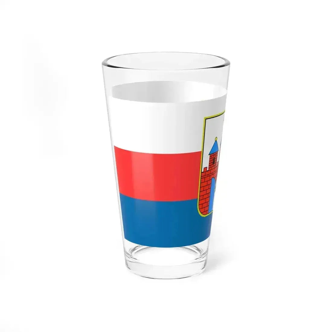 Flag of Bydgoszcz Poland - Pint Glass 16oz - Go Mug Yourself