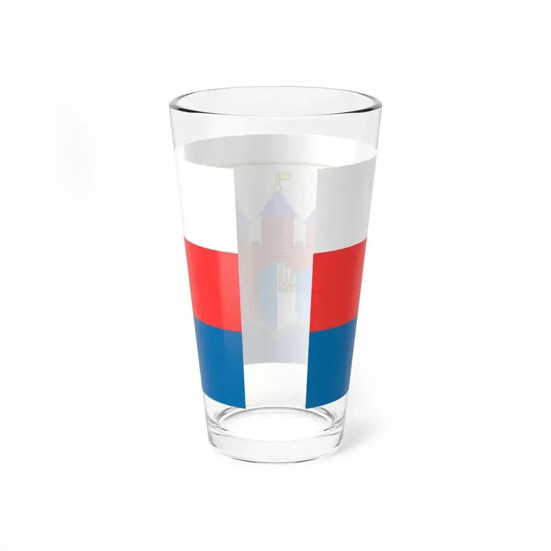 Flag of Bydgoszcz Poland - Pint Glass 16oz - Go Mug Yourself