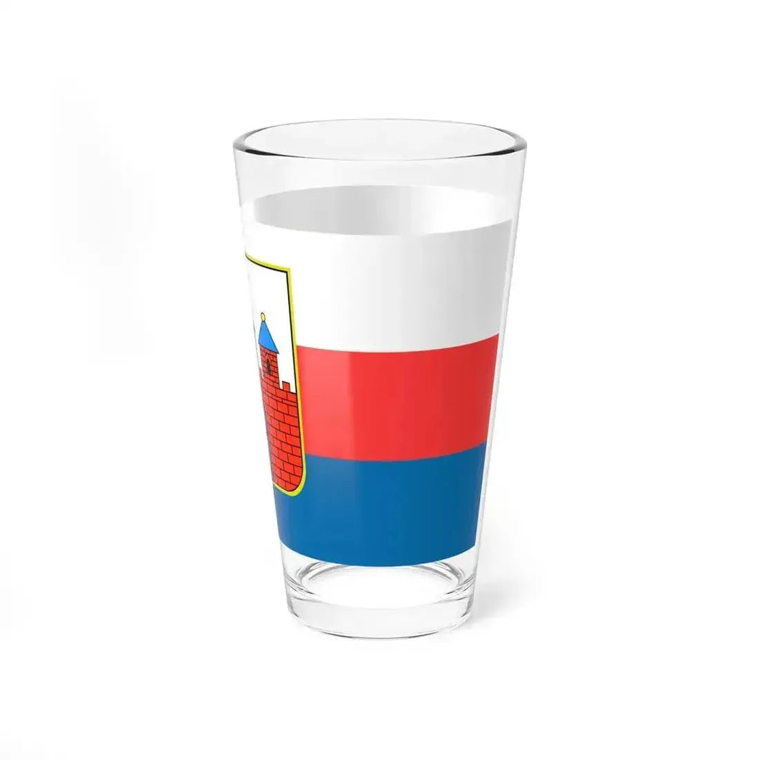 Flag of Bydgoszcz Poland - Pint Glass 16oz - Go Mug Yourself