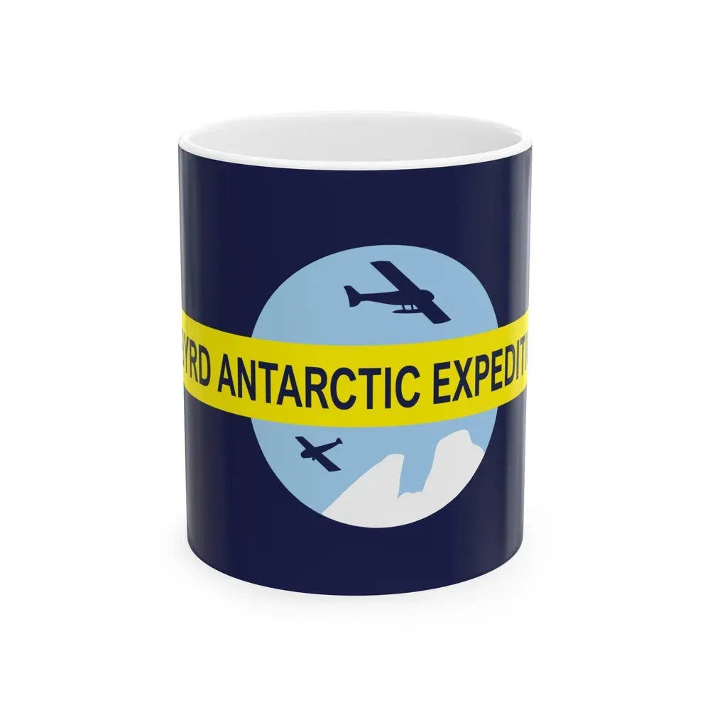 Flag of Byrd's Second Antarctic Expedition - White Coffee Mug 11oz - Go Mug Yourself