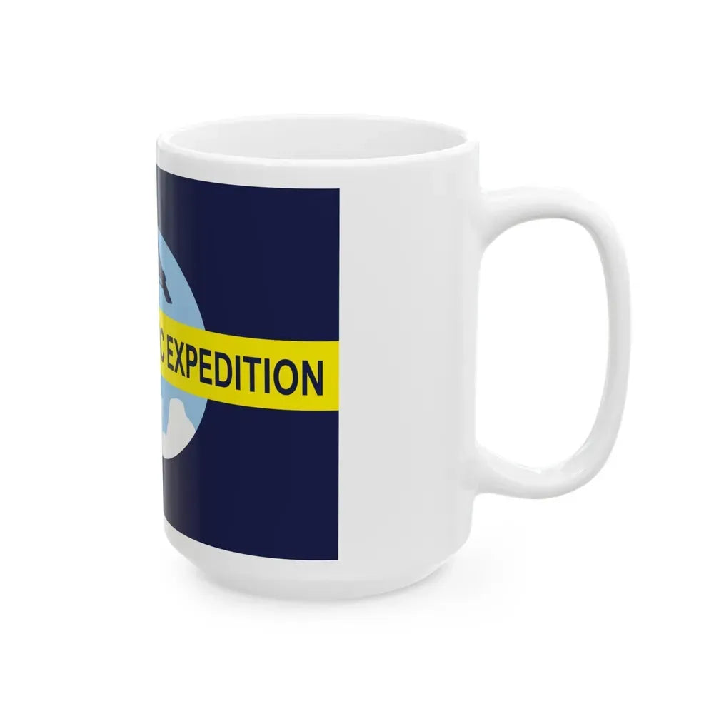 Flag of Byrd's Second Antarctic Expedition - White Coffee Mug - Go Mug Yourself