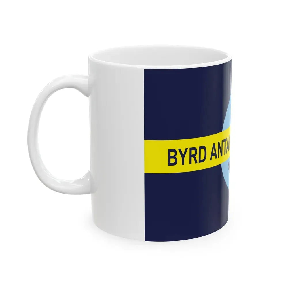 Flag of Byrd's Second Antarctic Expedition - White Coffee Mug - Go Mug Yourself