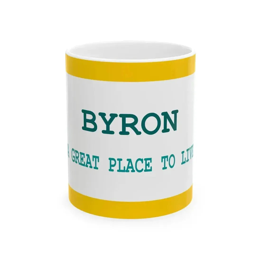 Flag of Byron Wyoming (United States) White Coffee Mug 11oz - Go Mug Yourself
