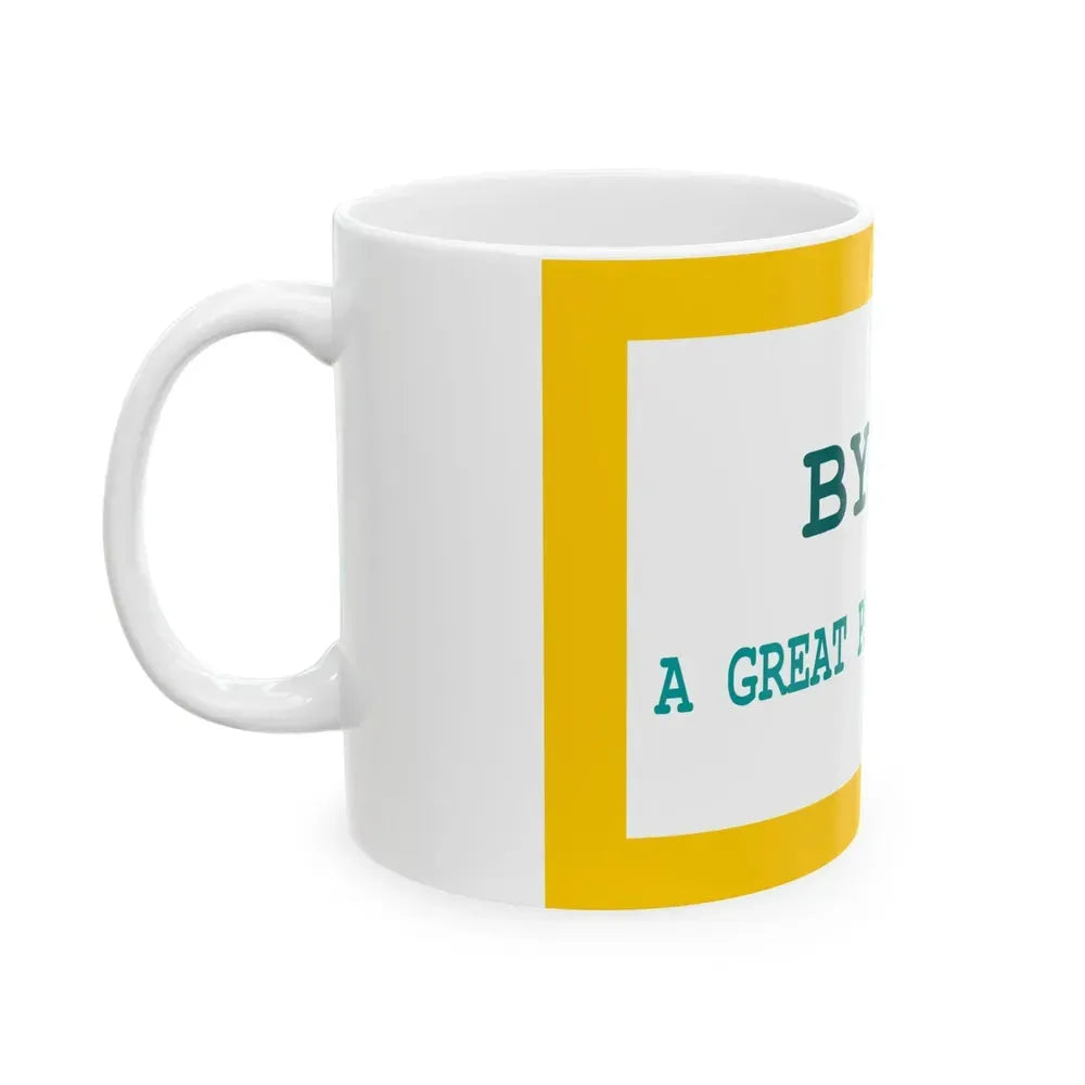Flag of Byron Wyoming (United States) White Coffee Mug - Go Mug Yourself