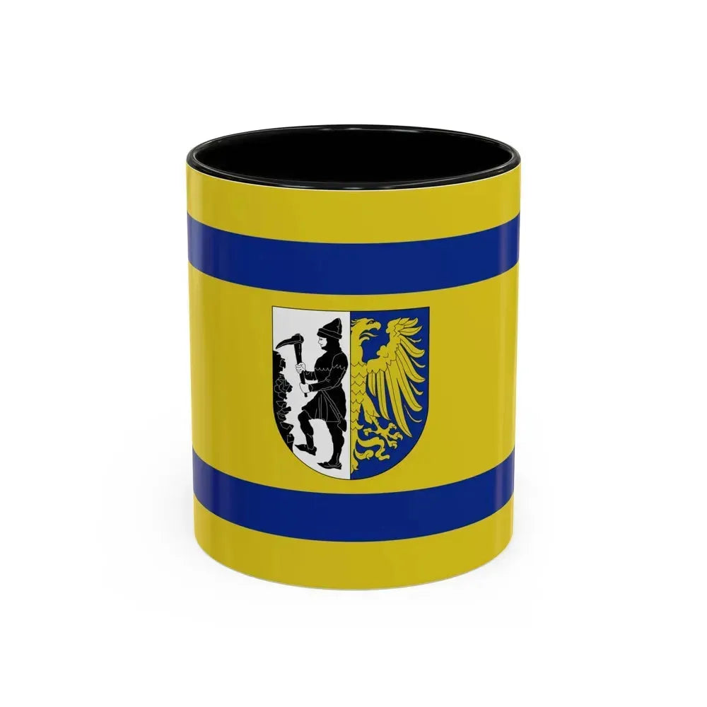Flag of Bytom Poland - Accent Coffee Mug 11oz Black - Go Mug Yourself