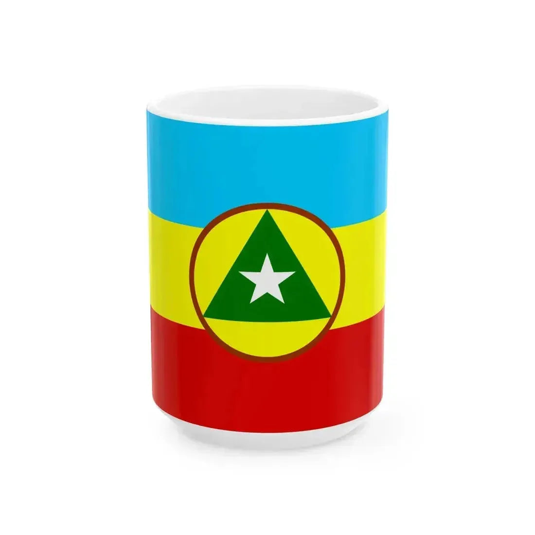 Flag of Cabinda FLEC propose (Angola) White Coffee Mug 15oz - Go Mug Yourself