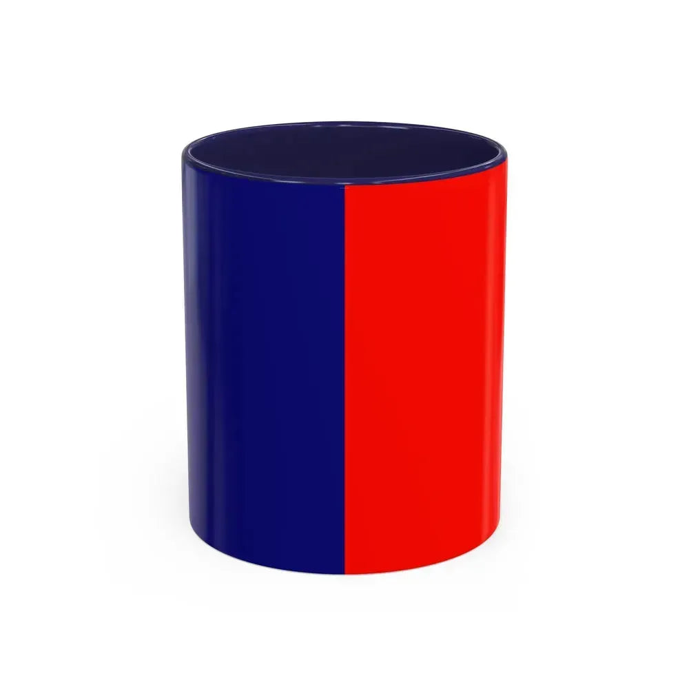Flag of Cagliari Italy - Accent Coffee Mug 11oz Navy - Go Mug Yourself