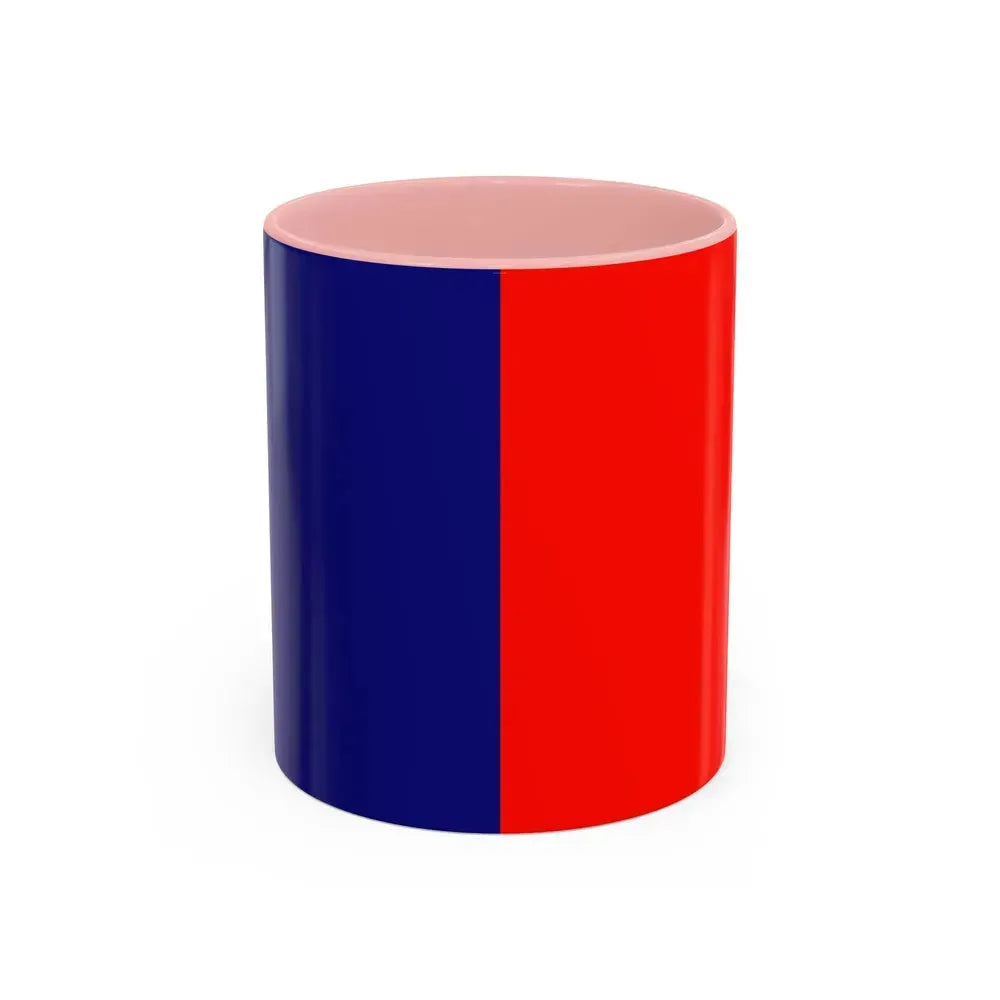 Flag of Cagliari Italy - Accent Coffee Mug 11oz Pink - Go Mug Yourself