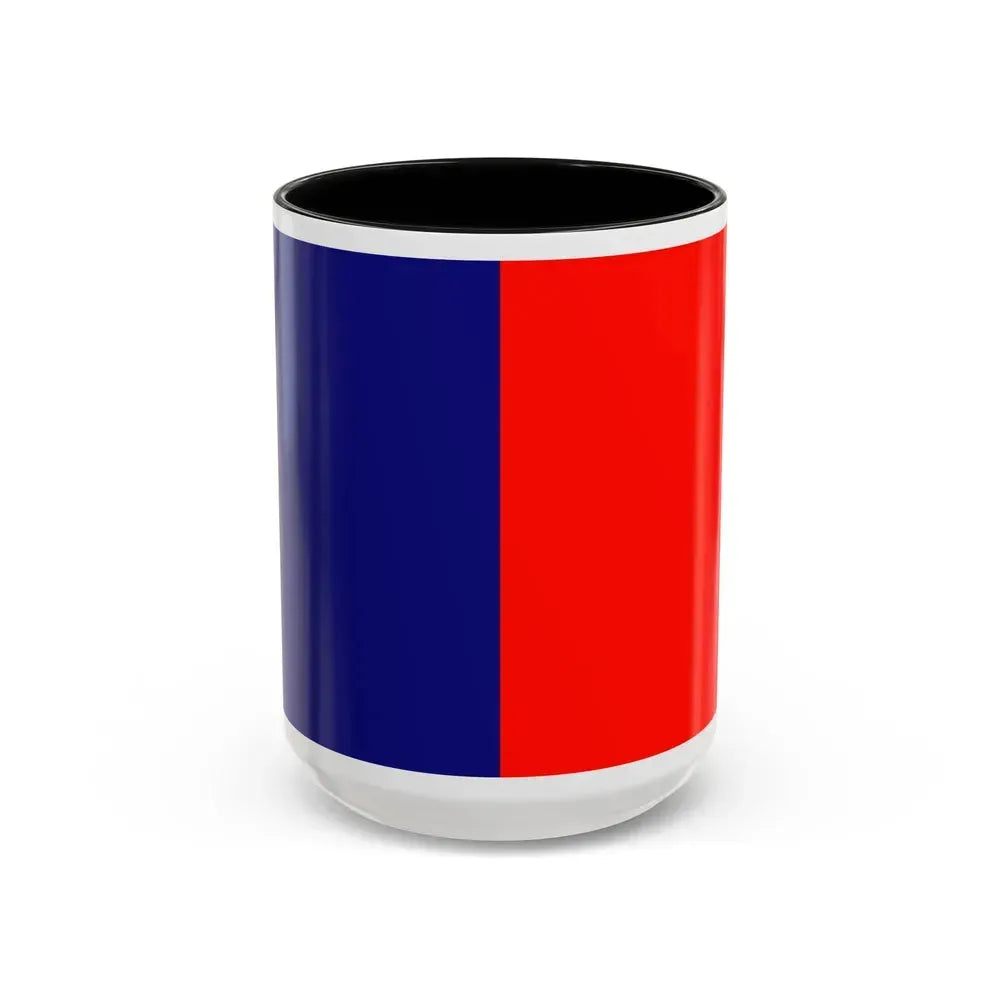 Flag of Cagliari Italy - Accent Coffee Mug 15oz Black - Go Mug Yourself