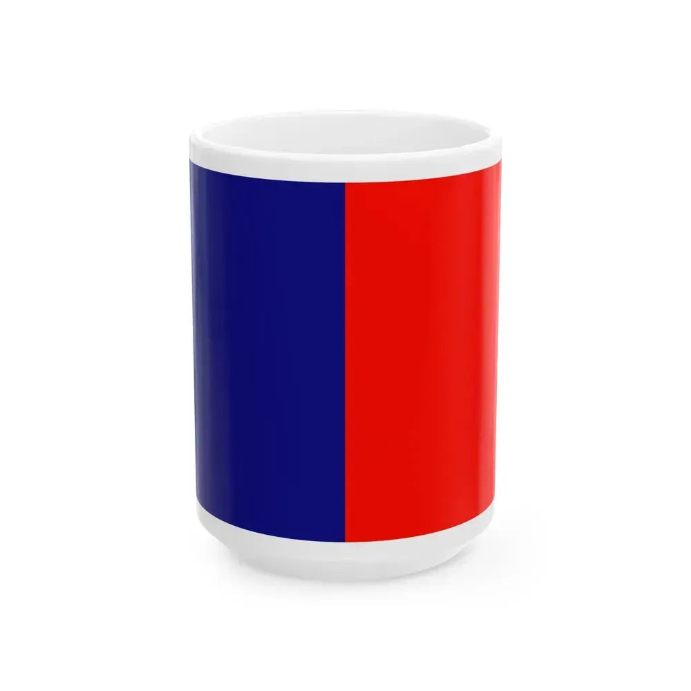 Flag of Cagliari Italy - White Coffee Mug 15oz - Go Mug Yourself