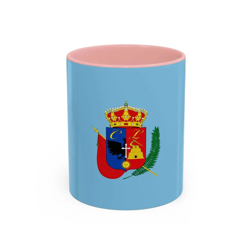 Flag of Cajamarca capital of the Cajamarca Region Peru - Accent Coffee Mug 11oz Pink - Go Mug Yourself