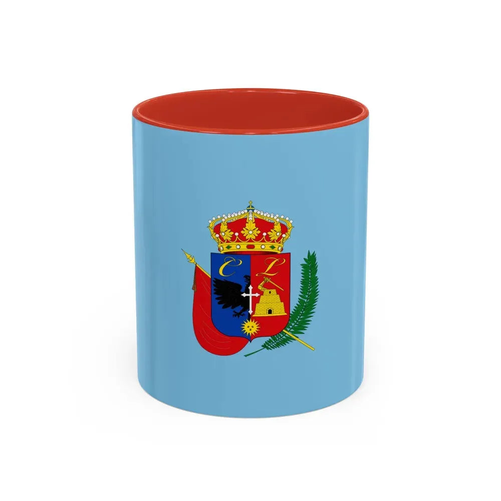 Flag of Cajamarca capital of the Cajamarca Region Peru - Accent Coffee Mug 11oz Red - Go Mug Yourself